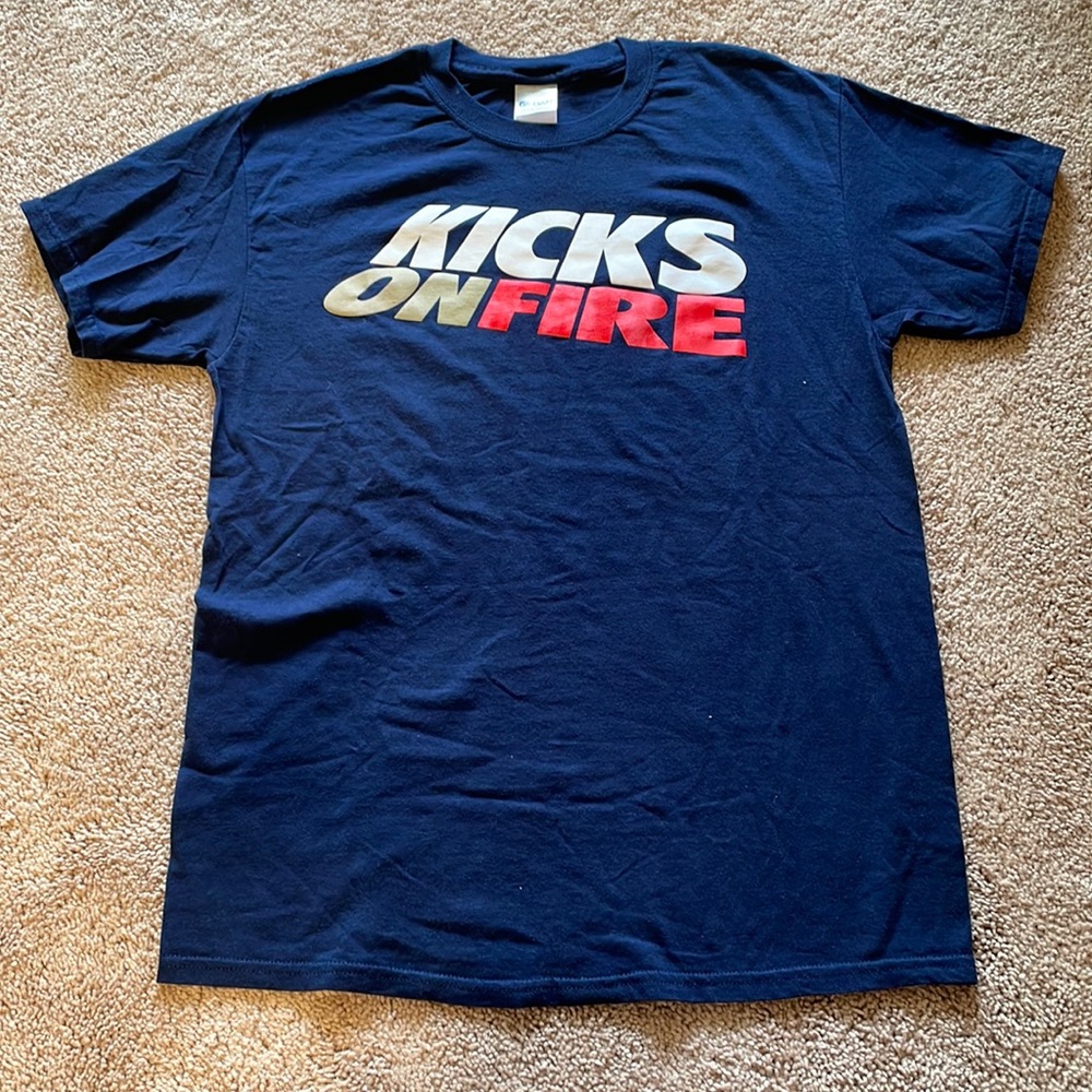 Kicks on Fire Shirt Navy - Medium